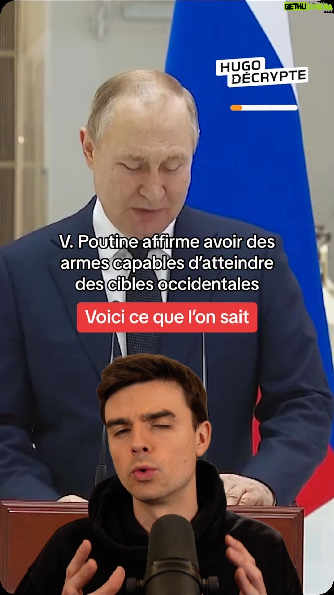 Hugo Travers Instagram - Voici ce qu’il faut savoir du discours de Vladimir Poutine ⬆️