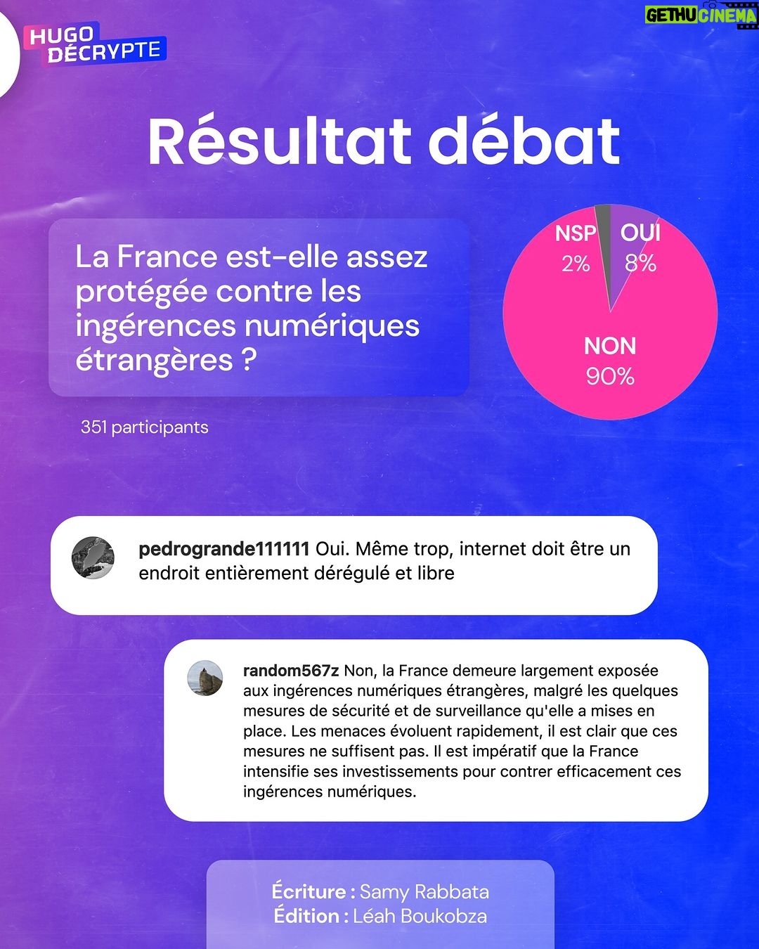 Hugo Travers Instagram - 🚨 En 1 minute, votre résumé de l’actualité du jour 🚨 . 📧 Pour suivre la newsletter : https://hugodecry.pt/newsletter . 🍿 Pour suivre l’actu culture : @hugodecrypte.pop . 🏋️ Pour suivre l’actu sport : @hugodecrypte.sport . SHOUTOUT à @pedrogrande111111 et @random567z pour leur participation au débat ! . Tous les jours, on met en avant deux participants du débat. Pour participer : like + débat En commentaire. . Comprenez-vous la mise en place de la taxe aux touristes étrangers à Bali ? 🧐 . Commentez oui/non/sans opinion suivie de vos éventuels arguments, résultats dans l’édition de demain ! . Cover : ©Abaca Actu 1 : Le Monde, Franceinfo, France 24 Actu 2 : ©Abaca I HuffPost, Le Monde, TF1 Actu 3 : ©Abaca I Ouest-France, Libération, HuffPost Actu 4 : © France Identité | Le Parisien, Franceinfo, TF1 Actu 5 : Libération, Le Parisien, Franceinfo
