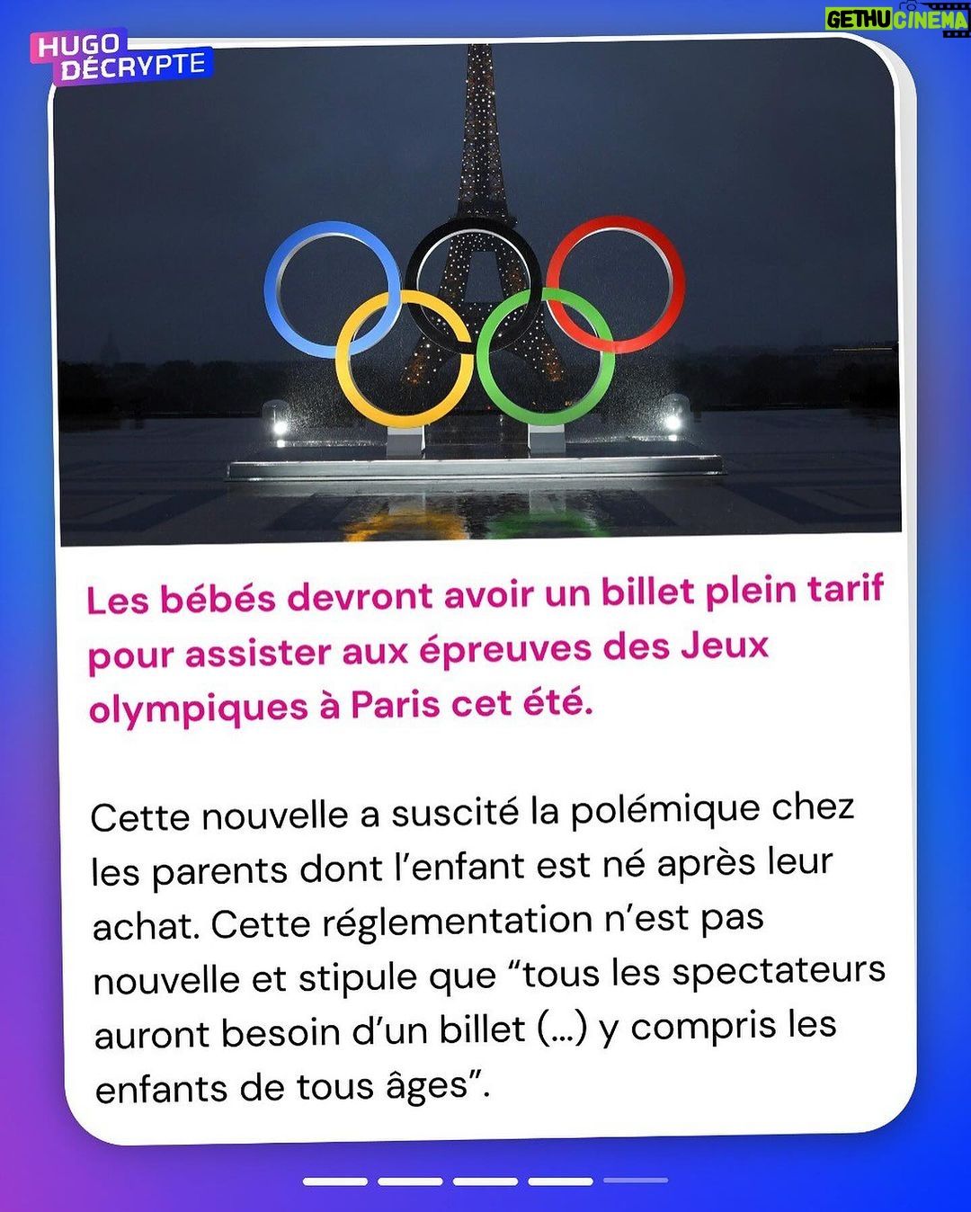 Hugo Travers Instagram - 🚨 En 1 minute, votre résumé de l’actualité du jour 🚨 . 📧 Pour suivre la newsletter : https://hugodecry.pt/newsletter . 🍿 Pour suivre l’actu culture : @hugodecrypte.pop . 🏋️ Pour suivre l’actu sport : @hugodecrypte.sport . SHOUTOUT à @oceane_ctn44 et @juny.june pour leur participation au débat ! . Tous les jours, on met en avant deux participants du débat. Pour participer : like + débat En commentaire. . Les enfants en bas âge doivent-ils pouvoir assister gratuitement aux JO ?🧐 . Commentez oui/non/sans opinion suivie de vos éventuels arguments, résultats dans l’édition de demain ! . Couverture : ©Abaca Actu 1 : ©Abaca | Le Parisien Actu 2 : ©Abaca | RFI, France 24 Actu 3 : ©teamnavalny | Franceinfo, Le Figaro Actu 4 : ©Paris2024 | BFMTV, 20 Minutes Actu 5 : ©Abaca | Le Huffpost, Ouest-France