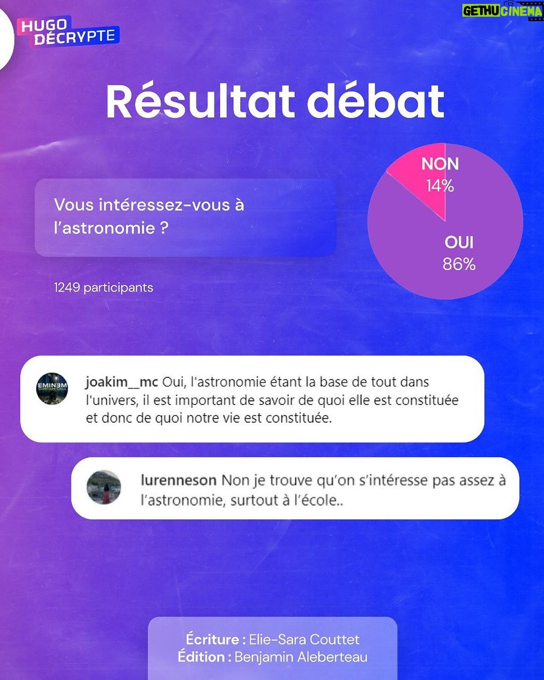 Hugo Travers Instagram - 🚨 En 1 minute, votre résumé de l’actualité du jour 🚨 . 📧 Pour suivre la newsletter : https://hugodecry.pt/newsletter . 🍿 Pour suivre l’actu culture : @hugodecrypte.pop . 🏋️ Pour suivre l’actu sport : @hugodecrypte.sport . SHOUTOUT à @joakim_mc et @lurenneson pour leur participation au débat ! . Tous les jours, on met en avant deux participants du débat. Pour participer : like + débat En commentaire. . Le travail impacte-t-il votre sommeil ?🧐 . Commentez oui/non/sans opinion suivie de vos éventuels arguments, résultats dans l’édition de demain ! . Couverture : ©Abaca Actu 1 : ©Abaca | Le Figaro Étudiant, TF1 Actu 2 : ©Abaca | BFMTV, Le Monde Actu 3 : ©chefjoseandres | Ouest-France, 20 Minutes Actu 4 : ©astraiaintel | Franceinfo, France 24 Actu 5 : ©Abaca | Le Parisien, Le Huffpost