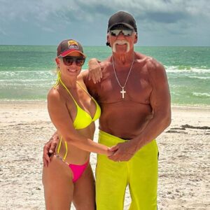 Hulk Hogan Instagram - Beach day with my Sky Baby, it always seems just perfect, like she’s always been here, Sky Baby 4Life One Love HH