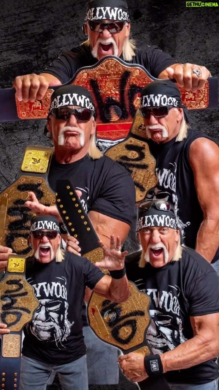 Hulk Hogan Instagram - Hollywood Still Running Strong 💪 Autographed Nwo Belts On Sale @hogansbeachshop (Link in bio) 🌐Link: https://hogansbeachshop.com/products/hollywood-hogan-signed-wcw-nwo-championship-belt-replica?_pos=1&_sid=8756f9205&_ss=r Hulk Hogan’s Wrestling Shop