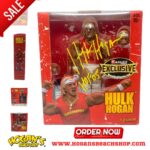 Hulk Hogan Instagram - Autographed Ringside Exclusive Hulkamania Storm Collectable Figures are on Sale Now Available Online Or in Store @hogansbeachshop (LINK IS IN BIO) 🌐Link: https://hogansbeachshop.com/products/hulkamania-storm-collectable-exclusive-figure-signed-w-8x10 Hulk Hogan’s Wrestling Shop