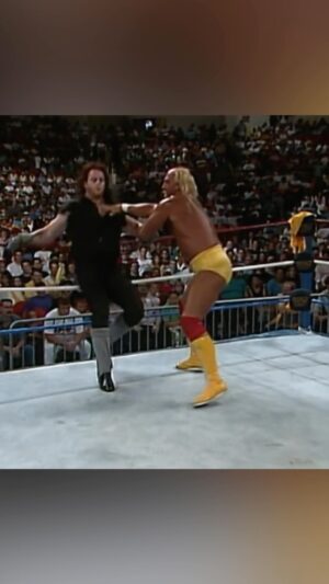 Hulk Hogan Instagram - Dug up a classic gem from ‘91! The Undertaker and I went head-to-head for the first time, and it was pure mayhem, brother! 

Grateful for the history we made and the fans who’ve been there every step of the way 💪