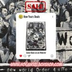 Hulk Hogan Instagram - Hulkamaniacs Get Ready For some Insane End of the Year Sales on Select Items Listed on @hogansbeachshop Website‼️From Posters to AutoGraphed belts… Their will be all kinds of crazy sales (Click the link) LINK🌐: https://hogansbeachshop.com/products/nwo-collage-poster