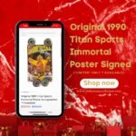 Hulk Hogan Instagram - 🚨 @hogansbeachshop Has (7) Original 1990 Titan Sports Immortal Hulk Hogan Posters Autographed On Sale Now 50% Off 😱Available Now… Color Of Signature May Vary! (Limited Quantity) - Weights Not included. (Link in bio) 🌐Link: https://hogansbeachshop.com/products/original-1990-titan-sports-immortal-poster Hulk Hogan’s Wrestling Shop