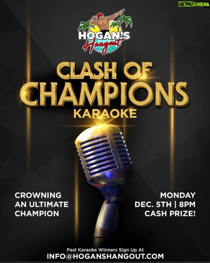 Hulk Hogan Instagram - We are just under 3 hours away from Clash of the Champions! 1st place gets $2,000 💰 2nd place gets $1,000 💰 3rd place gets $500 💰 Cold hard cash, jack! Get your tickets NOW