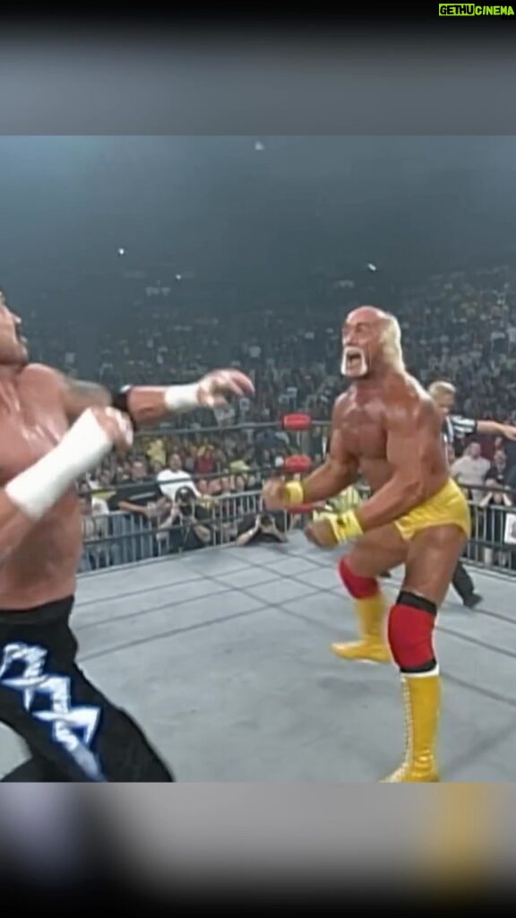 Hulk Hogan Instagram - Flashback Friday, BROTHER! 💪 Goldberg & Hulk Hogan vs. The Jersey Triad — Handicap Match: WCW Monday Nitro, Aug. 30, 1999
