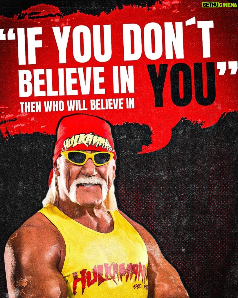 Hulk Hogan Instagram - Hulkamania isn’t just in the ring; it’s a state of mind. Believe in yourself like I believe in you!! 💪
