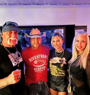 Hulk Hogan Instagram - Hanging out with Mrs. Sky Hogan, Jason and Brittany Aldean before he tore T Town down!
