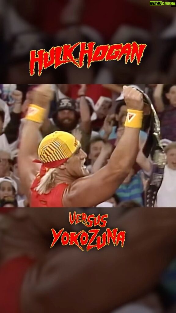 Hulk Hogan Instagram - It’s all about the power of Hulkamania, brother!! Defeating Yokozuna at WrestleMania IX! 💪 Rest Easy Brother.