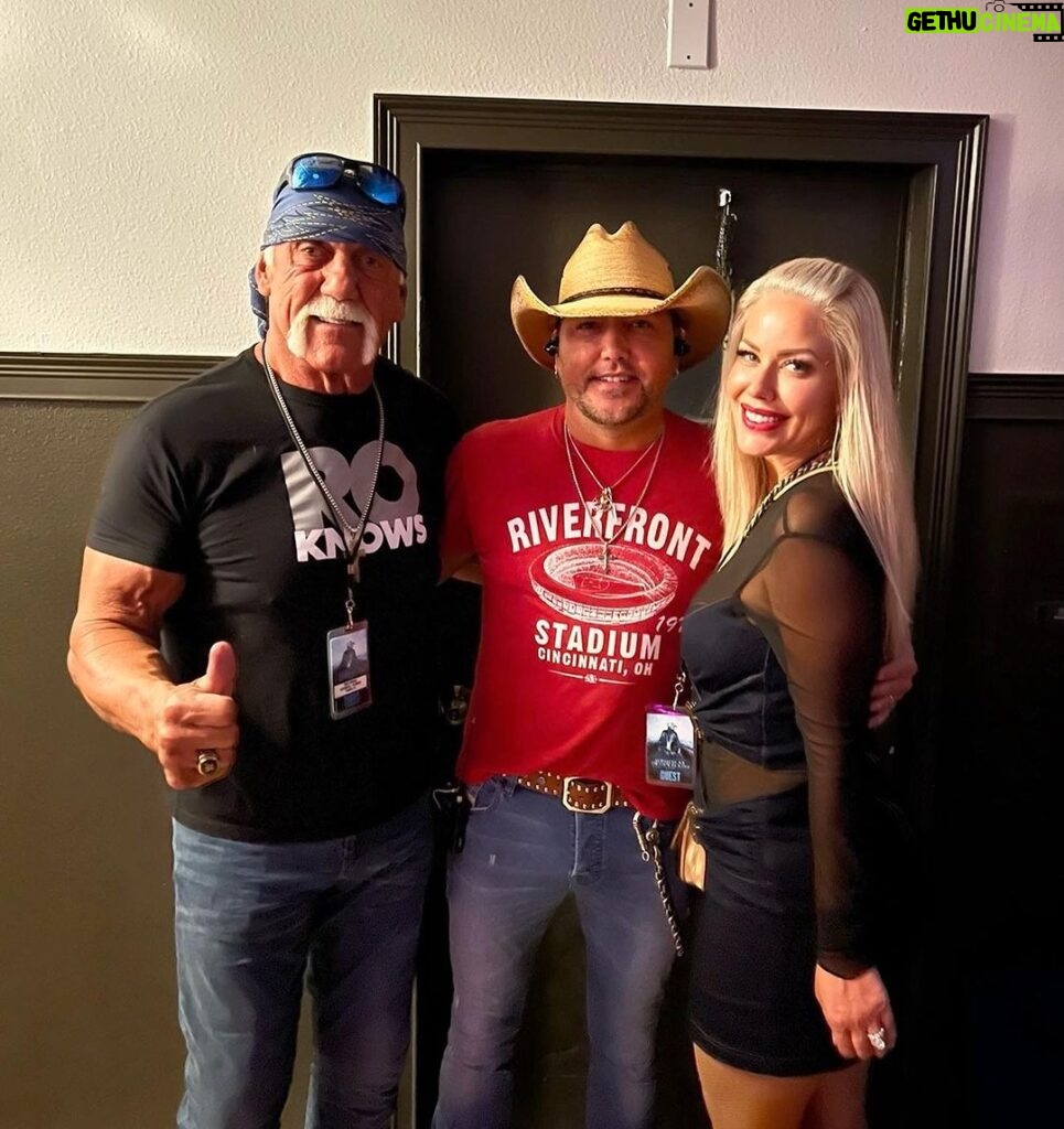 Hulk Hogan Instagram - Hanging out with Mrs. Sky Hogan, Jason and Brittany Aldean before he tore T Town down!