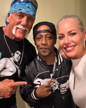 Hulk Hogan Instagram - Had a blast with @kattwilliams and @skygirlie! 
He’s always been a full blown Hulkamaniac brother!!
HH