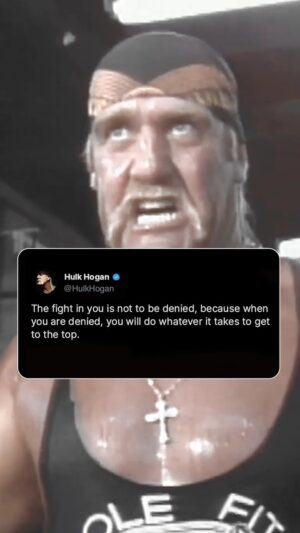 Hulk Hogan Instagram - Brother, when the going gets tough, slam through every obstacle on your way to the top, because that’s what it takes to be a champion.