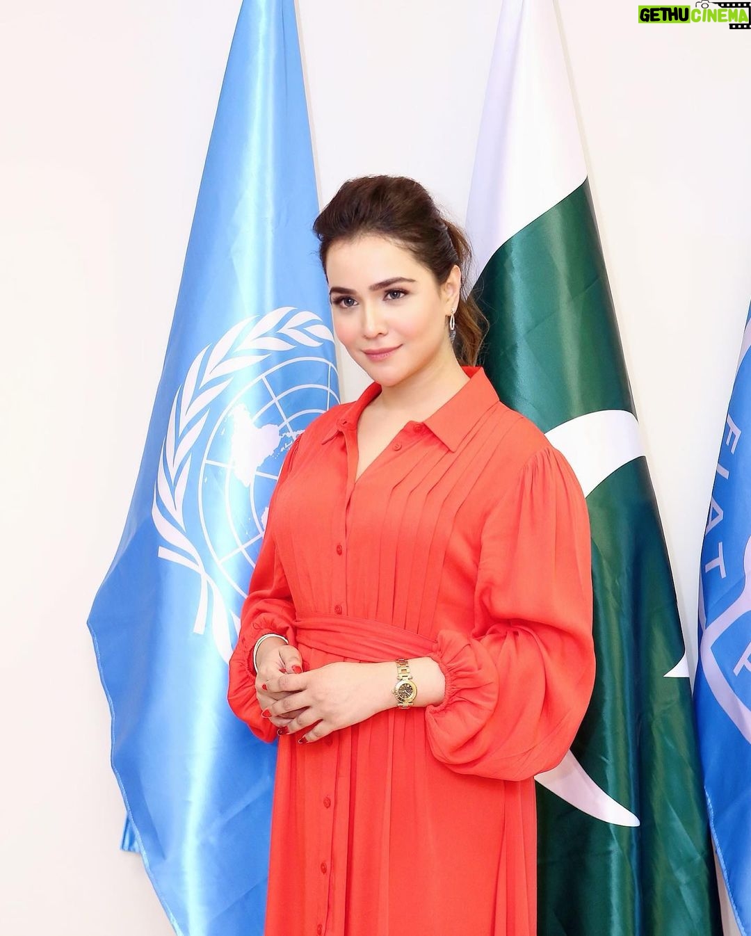 Humaima Malick Instagram - I was privileged to be a speaker at the World Food Day , organised by the Food and Agriculture Organization of the United Nations in Islamabad. Think of people who sleep hungry before wasting even a single grain of food. @fao @unitednations