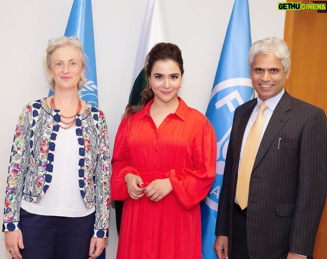 Humaima Malick Instagram - Today, I felt honored to be present among the Food and Agriculture Organization of the UN and stakeholders for celebration of the #WorldFoodDay. @unitednations I heard amazing stories of the Women working in the food and nutrition sector of Pakistan. Without a doubt, I am inspired by our #FoodHeroes. Looking forward for more of this. Thank You FAO. @fao