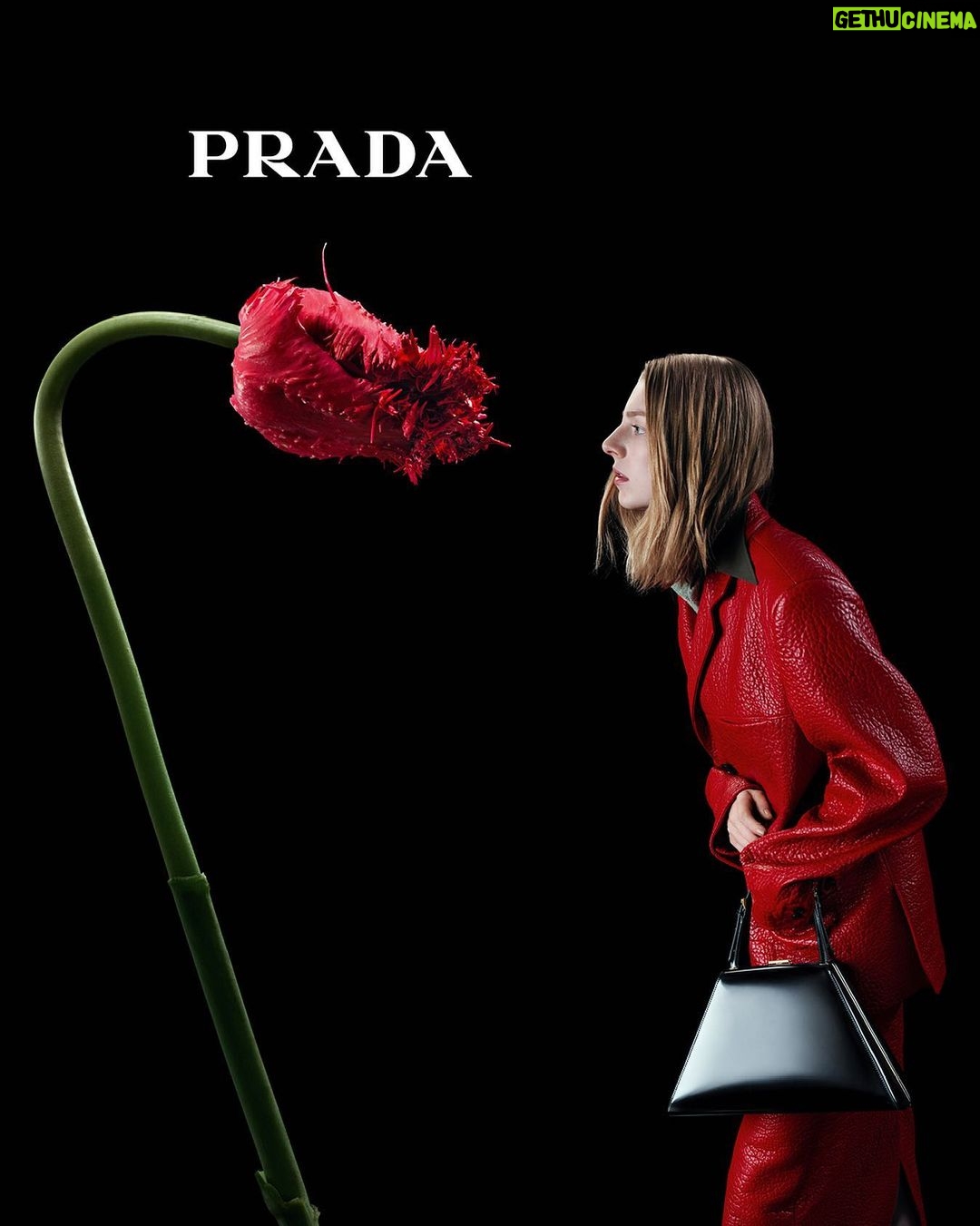 Hunter Schafer Instagram - @prada FW23 campaign 🌹 by: @willyvanderperre #PradaFW23 <3 #ad