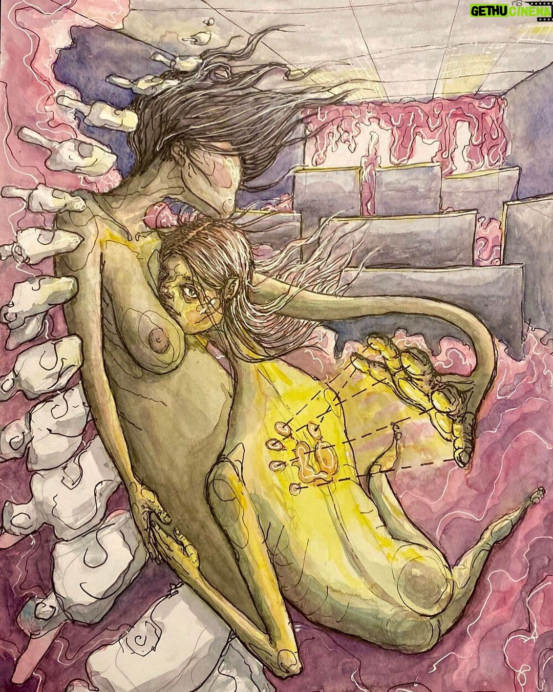 Hunter Schafer Instagram - illo for @mirandajuly ‘s new love story: @kajillionairefilm 💛