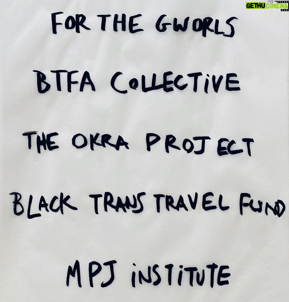 Hunter Schafer Instagram - 5 orgs that center black trans ppl to follow/support rn: @forthegworls @btfacollective @theokraproject @blacktranstravelfund @mpjinstitute each org supports with their own angle and all are fubu- meaning they’re run by black trans ppl/for black trans ppl -PS u can become a monthly donor to @mpjinstitute !