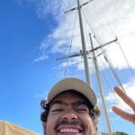 Iñaki Godoy Instagram – Day 52:
I can’t believe we are more than halfway through this adventure, the days seem to go by so fast. After a lot of hard work, I’m finally beginning to understand how to live and sail in this ship. Just a few days ago, I led the group that raised the main, which was very exciting. Ive also navigated my way trough the ocean at the middle of the night using only a star and a compass, which felt awesome. Currently, I’m learning how to use maps and coordinates, which is very confusing. But I’m sure that with time, I will get better at it. I feel very grateful that I get to travel to a lot of different places, which makes me think: If you could travel anywhere, where would you go and why ? Me personally, I would love to visit Japan soon, it has become a very important part of my life and I would like to know it better. Sending you all a huge hug !!!!!!