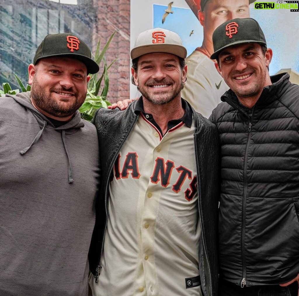 Ian Bohen Instagram - My first opening day at the home stadium @oraclepark rooting on the boys from the bay. @sfgiants for life #HumBaby Thanks to everyone for the wonderful day.