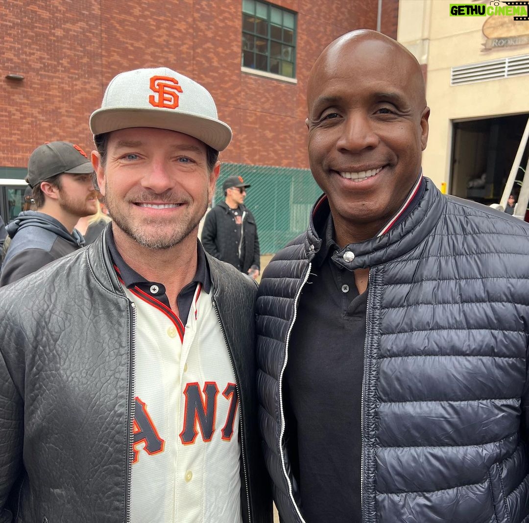 Ian Bohen Instagram - My first opening day at the home stadium @oraclepark rooting on the boys from the bay. @sfgiants for life #HumBaby Thanks to everyone for the wonderful day.
