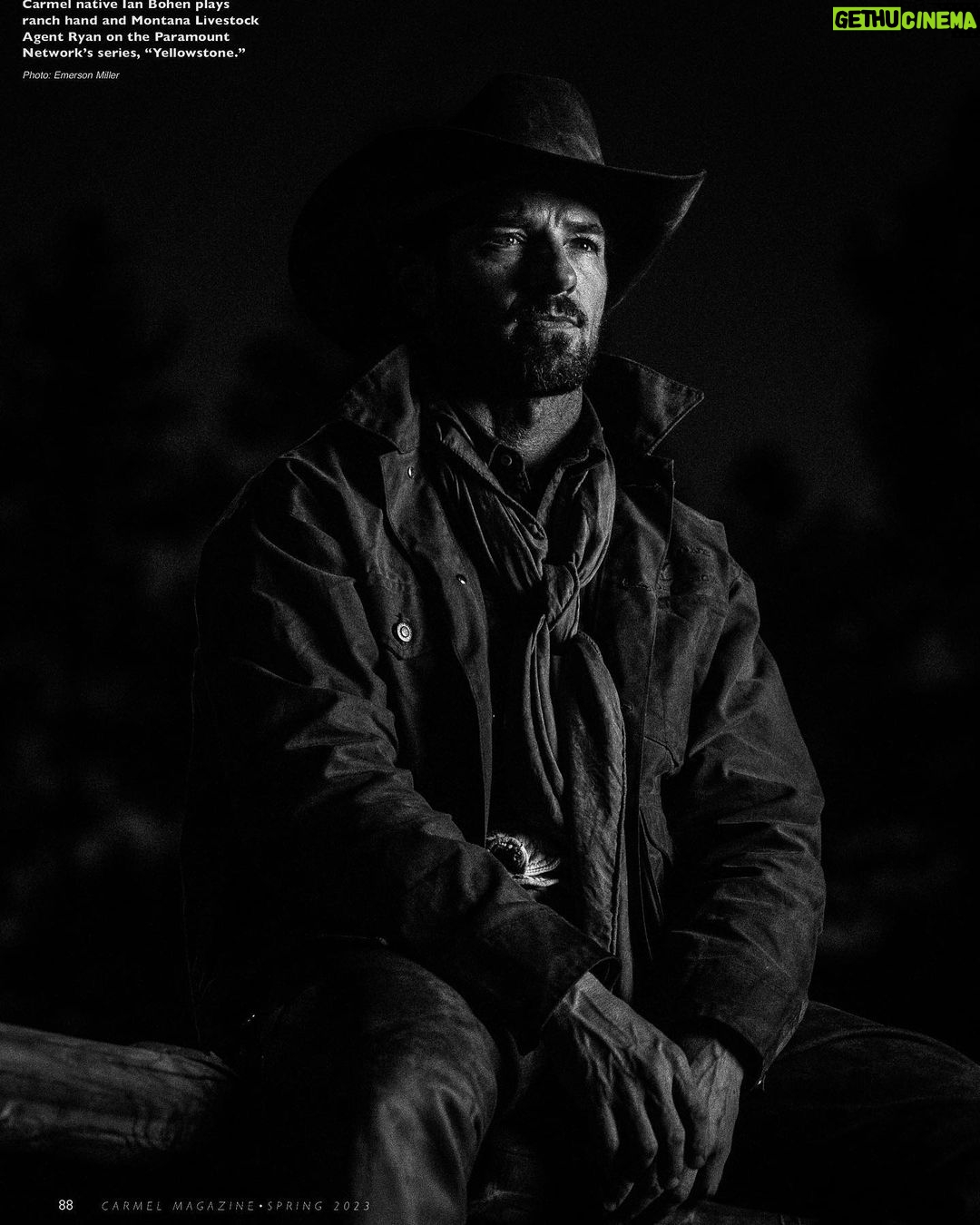 Ian Bohen Instagram - Portrait of one of my best friends, @ianbohen for Carmel Magazine. Anyone else missing the @yellowstone bunkhouse boys?