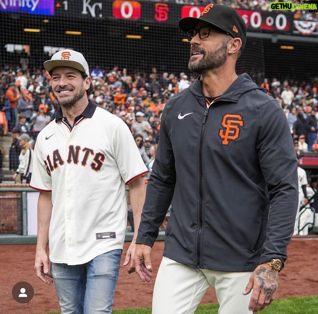 Ian Bohen Instagram - My first opening day at the home stadium @oraclepark rooting on the boys from the bay. @sfgiants for life #HumBaby Thanks to everyone for the wonderful day.