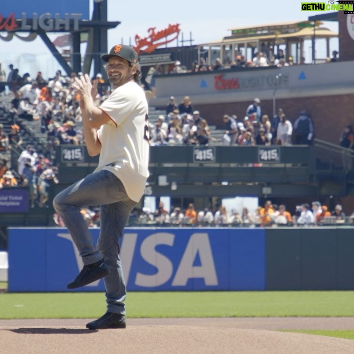 Ian Bohen Instagram - Bohen on the bump 💪 Oracle Park
