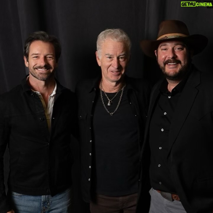 Ian Bohen Instagram - G.O.A.T.S Only to celebrate the Denver Tennis Club. Thanks to Johnny Mac, @gatorgabe @reamswesternoutfitters @utbarrett and @bourbonandbonfirefestival #tennis @usta