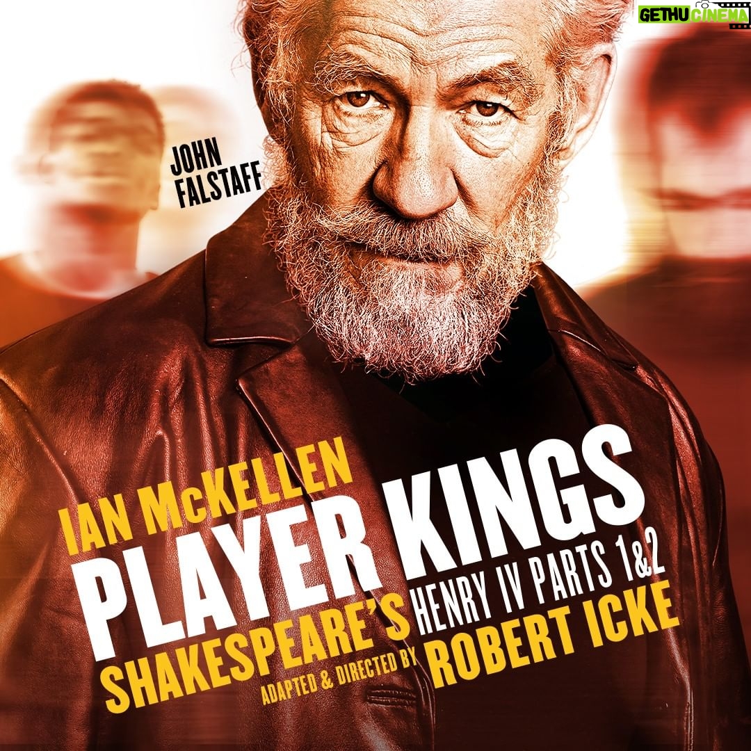 Ian McKellen Instagram - Following up the "Criminal" poster that had some of you puzzled yesterday, it's all to announce that I’ll be playing Falstaff in @PlayerKingsPlay - a new adaptation of Shakespeare’s great history plays Henry IV parts 1 and 2, by the award-winning writer and director Robert Icke. We’ll be playing in London’s West End for 12 weeks with previews in Wimbledon and Manchester. Visit https://playerkingstheplay.co.uk for details.