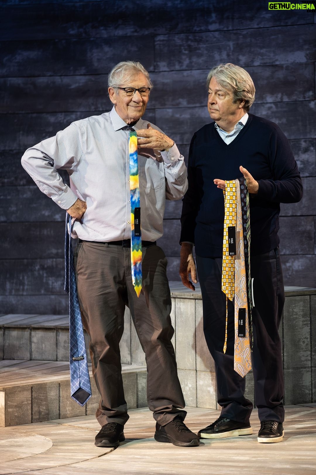 Ian McKellen Instagram - As London Pride approaches, I am celebrating by playing a gay man in Ben Weatherill’s hit charmer "Frank and Percy" at Theatre Royal Windsor, right opposite the Castle. I am Percy. Roger Allam is Frank. We are old friends playing new ones and thoroughly enjoying ourselves, just as much as our audiences are. We’ll still be in Windsor (and then Theatre Royal Bath) when Pride is over. But any time is good to celebrate. Happy Pride! For best seats in Windsor and Bath visit https://www.mckellen.com/stage/23-frank-and-percy/index.html Photo by @JackMerrimanPhotography