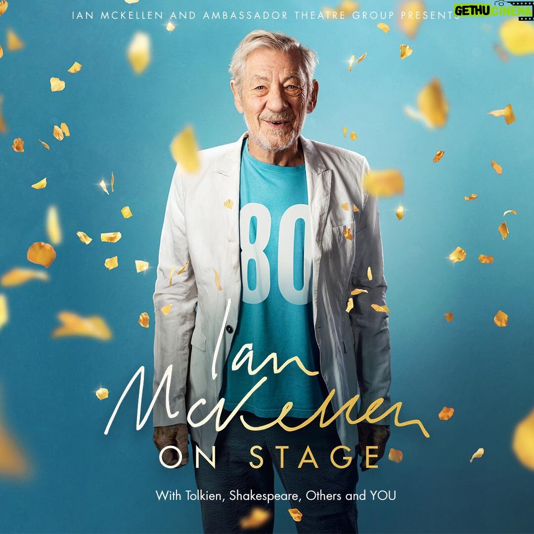 Ian McKellen - 104.3K Likes - I’m celebrating my 80th birthday next year by touring a new solo show to UK theatres I know well and a few that I don’t. The show starts with Gandalf and will probably end with an invitation to act with me on stage. In-between there will be anecdotes and acting. I open at my local arts centre in January and end up by August in Orkney.
Live theatre has always been thrilling to me, as an actor and in the audience. Growing up in Lancashire, I was grateful to those companies who toured beyond London and I’ve always enjoyed repaying that debt by touring up and down the country myself, with the National Theatre, Royal Shakespeare Company, Prospect Theatre, the Actors’ Company, as well as with commercial productions. Sean Mathias, the director and I have worked together for stage and screen, many happy times.
More information at ianonstage.co.uk