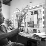 Ian McKellen Instagram - Backstage arranging the flowers for Lear's bouquet. See the show broadcast live from London, to find a cinema near you visit ntlive.com Photo (c) @matthumphreyimages
