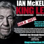 Ian McKellen Instagram – London theatre tickets are expensive. As part of Chichester Festival Prologue, those aged 16-25 (with ID) may purchase one ticket each for £5 at the box office beginning 10am on the day of each performance starting Wednesday 11 July. Visit kinglearwestend.com/tickets-info for more info.