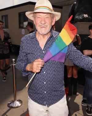 Ian McKellen Instagram - London Pride 2018 http://www.dailymail.co.uk/news/article-5928343/London-PRIDE-Capital-bursts-rainbow-colours-million-people-set-streets.html#i-5e96e72433c69caf