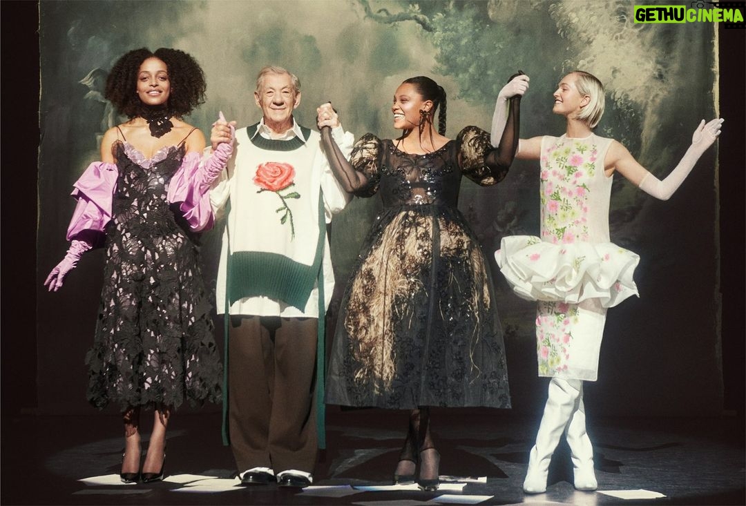 Ian McKellen Instagram - BAFTA- and Olivier-winning director Stephen Daldry – whose credits range from Billy Elliot to The Crown – will help creatively steer #VogueWorld: London, a theatrical production bringing Hollywood stars, West End legends and London Fashion Week luminaries together under one gilded roof for one night only. Here, I teach models @Kesewa_Aboah, @AlvaClaire and @Jean_Campbell how to master the art of the bow at @SavoyTheatreLDN ahead of the big event. Learn more – including how to get tickets – at https://www.vogue.com/article/vogue-world-london-announcement