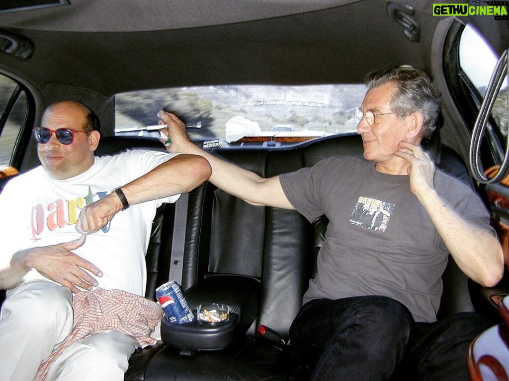 Ian McKellen Instagram - #FBF 22 July 2000; The longest limo ride from Los Angeles to San Diego for #COMICCON ... Almost 5 hours in traffic. Luckily my friend Jeff Burkhart kept me entertained. We arrived about a minute before I was scheduled to be on stage.