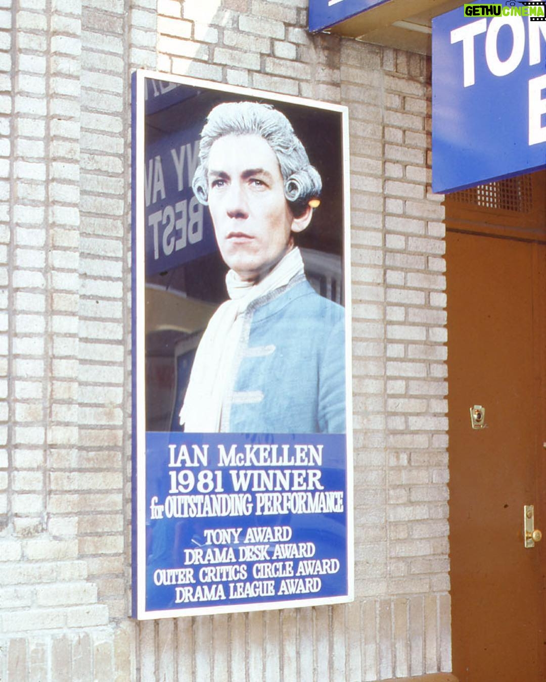 Ian McKellen - 132.6K Likes - #tbt 1981 during my yearlong run in “Amadeus” on Broadway