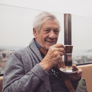 Ian McKellen Instagram - Having a cuppa in #istanbul