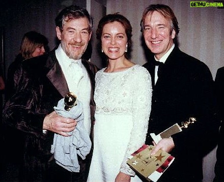 Ian McKellen - 77.1K Likes - ALAN RICKMAN (1946-2016)
There is so much that is matchless to remember about Alan Rickman. His career was at the highest level, as actor on stage and screen and as director ditto. His last bequest of his film "A Little Chaos" and his indelible performance as Louis 14th, should now reach the wider audience they deserve.
Beyond a career which the world is indebted to, he was a constant agent for helping others. Whether to institutions like RADA or to individuals and certainly to me, his advice was always spot-on. He put liberal philanthropy at the heart of his life. He and Rima Horton (50 years together) were always top of my dream-list dinner guests. Alan would by turns be hilarious and indignant and gossipy and generous. All this delivered sotto, in that convoluted voice, as distinctive as Edith Evans, John Gielgud, Paul Scofield, Alec Guinness, Alastair Sim or Bowie, company beyond compare.
When he played Rasputin, I was the Tzar Nicholas. Filming had started before I arrived in St Petersburg. Precisely as I walked into the hotel-room, the phone rang. Alan, to say welcome, hope the flight was tolerable and would I like to join him and Greta Scacchi and others in the restaurant in 30 minutes? Alan, the concerned leading man. On that film, he discovered that the local Russian crew was getting an even worse lunch than the rest of us. So he successfully protested. On my first day before the camera, he didn't like the patronising, bullying tone of a note which the director gave me. Alan, seeing I was a little crestfallen, delivered a quiet, concise resume of my career and loudly demanded that the director up his game.
Behind his starry insouciance and careless elegance, behind that mournful face, which was just as beautiful when wracked with mirth, there was a super-active spirit, questing and achieving, a super-hero, unassuming but deadly effective.
I so wish he'd played King Lear and a few other classical challenges but that's to be greedy. He leaves a multitude of fans and friends, grateful and bereft.
-- Ian McKellen, London, 14 January 2016
Photo: Ian McKellen, Greta Scacchi and Alan Rickman at the Golden Globe Awards, 1997