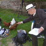 Ian McKellen Instagram - Leo may have had to battle a CGI grizzly but on the set of "Mr Holmes," as we filmed on a farm in East Sussex we contended with real live chickens, sheep, no-see-um bugs and ... BEES!