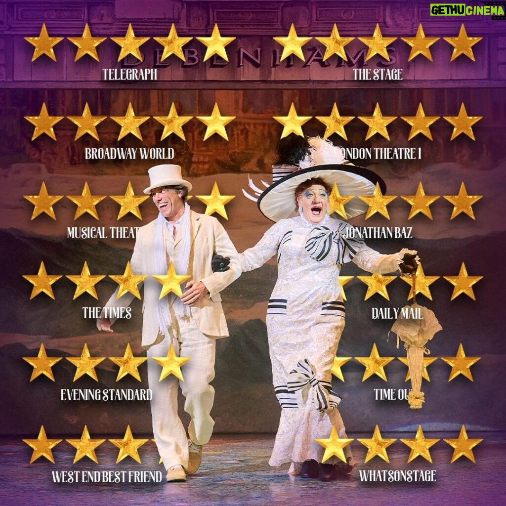 Ian McKellen Instagram - Thank you to our wonderful audiences for a tremendous reception. It seems the critics agree! Mother Goose opens in London this week. https://mothergooseshow.co.uk