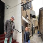 Ian McKellen Instagram - I chanced on a photo of the 17 year old Millie Anna outside the Theatre Royal, Martin Shaw and me in the background. It turned out Millie Anna @outwith_millieanna is an aspiring model with the @zebedeetalent agency and outspoken about Down Syndrome. I had a cousin with the same condition. Now she has shown me around Windsor, under the loving guidance of her father Jeffrey, who snapped us on our way.