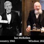 Ian McKellen Instagram – In my first ever job, at the Belgrade Theatre Coventry, the company did a different play every fortnight. One of these was Agatha Christie’s “Black Coffee” in which I played the rather sinister, ancient butler, Tredwell. This involved powdering my youthful hair white and painting a few wrinkles on my face with a doddery gait, taking care not to spoil the poisoned coffee which kills my employer. 60 years on I’m rather repeating myself, this time in a much superior, funnier play. I hope, with a shaven head and false whiskers, I’m a more convincingly old fellow. For tickets: https://theatreroyalwindsor.co.uk/thecherryorchard/