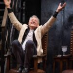 Ian McKellen Instagram – As Hamlet says, “The play’s the thing”. Back to work after all these idle months, I am so grateful for a chance to meet an audience again, albeit distanced from each other. Our set allows some of them either side of the actors onstage, close to the action. I’ll resist the temptation to give them a hug of relief and joy.