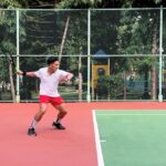 Ibnu Jamil Instagram - sambil nunggu giliran shooting Jangan Bercerai Bunda mending Jangan Takut Berkeringat 🎾💥 gara gara Jannik Sinner nih jadi gatel tangan 😎 #jamilosjourney #tennis #pumafriendsid
