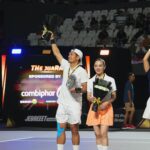 Ibnu Jamil Instagram - memori manis dari cabor Tennis tahun 2023 adalah bisa ikut meramaikan acara tennis THe juaRA nya dari @jebreeetmedia .. selain jadi pemain saya juga dapat tugas cuap2 jadi sportcaster Tennis bareng abang coach @raturandang.andrian thank u bang transfers knowledge nya mantab👍🍺 meskipun jadi pemain mix double saya dan istri @ririnekawati 🤍 kalah dari pasangan @jud1ka & @duma_riris yang jago abis 🫡..tapi seru banget bisa ikut ngerasain dag dig dug nya main tennis ditonton dan disiarkan langsung..tim Jebreeet keren slay parah salut buat all team production nya semoga tahun depan ada lagi ya colek @radotvalent @wandiwanandi @mykeywan 🙏❤️‍🔥 apa momen manis kalian ditahun 2023? #jamilosjourney #tennis #THejuaRA