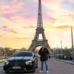 Ibrahim Tsetchoev Instagram - Merci a @findrive de m’avoir trouvé voiture de rêves en 1semain 💪. Il me rest just 150km pour finir rodage de ma nouvelle voiture les gars #mercedesamg et après je pourrais exploser le compteur 😆, vous aimer bien ma nouvelle voit? si non dites moi ce que vous auriez prise a ma place . Vainah sila 💪 La tour EIffel Paris