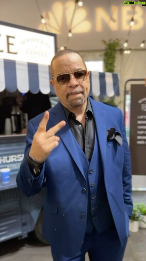 Ice-T Instagram - @icet couldn’t help but spill the TEA at the Olivia Benson Plaza Rockefeller Center today! ☕👀 Don’t miss an all-new #LawAndOrder Thursday TONIGHT 8/7c on @nbc.